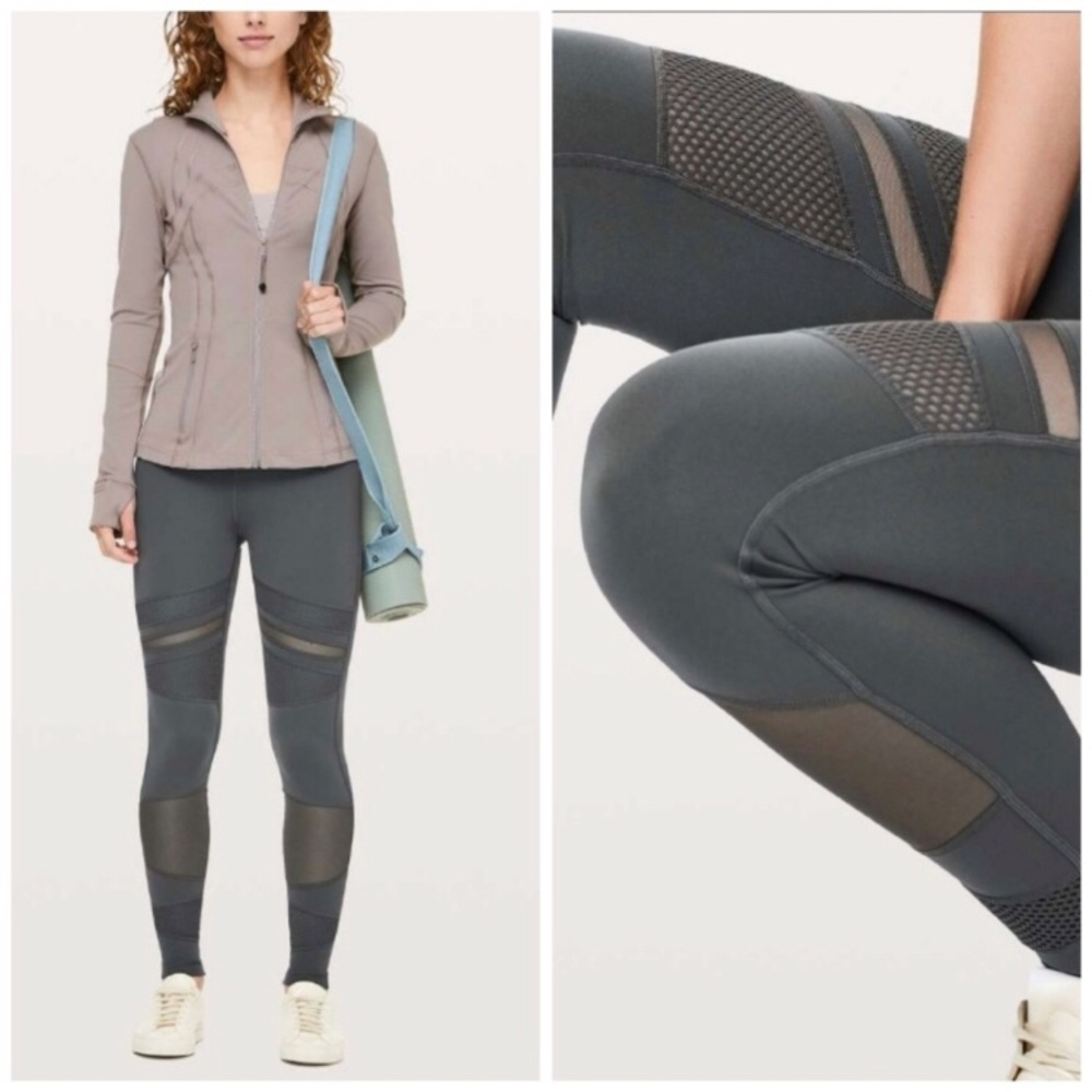 Lululemon Mix and Mesh Wunder Under Leggings